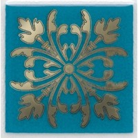 Вставка Клемансо бирюзовый 4,9х4,9х6,9