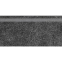 Ступень Королевская Дорога чёрный обрезной 30x60x0,9