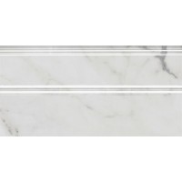Плинтус Коррер белый глянцевый обрезной 30x15x1,7