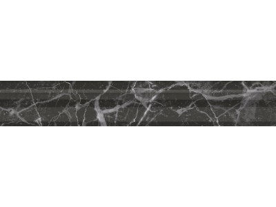 Бордюр Коррер чёрный глянцевый обрезной 30x5x1,9
