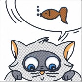 Кошки-Мышки . Рыбка 20х20