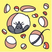 Кошки-Мышки Сыр и Мышка 20х20