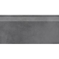 Ступень Мирабо серый темный обрезной 30x60x9