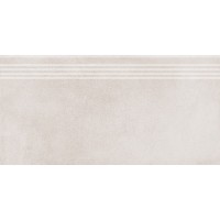 Ступень Мирабо серый светлый обрезной 30x60x9