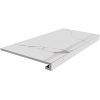 Ступень Монте Тиберио белый лаппатированный 33x80x0,9