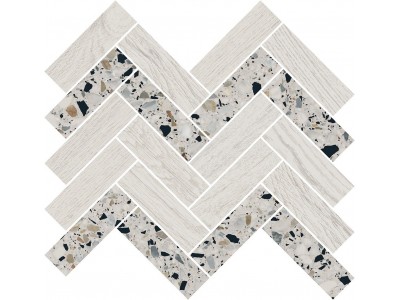 Мозаика Монтиони мозаичный белый 34x35,5x0,9