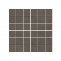 Декор Про Чементо мозаичный коричневый тёмный матовый 30x30x0,9
