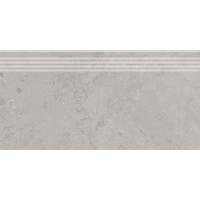 Ступень Про Лаймстоун серый натуральный обрезной 30x60x0,9