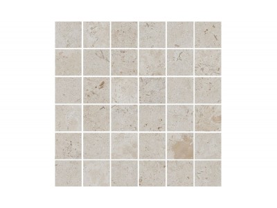 Мозаика Про Лаймстоун бежевый матовый мозаичный 30x30x0.9