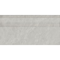 Плинтус Риальто серый светлый глянцевый обрезной 20x40x1,6