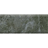 Бордюр Серенада зелёный глянцевый обрезной 30x12x1,3
