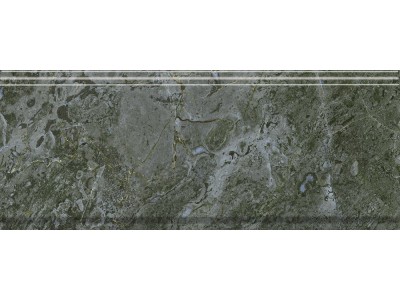 Бордюр Серенада зелёный глянцевый обрезной 30x12x1,3
