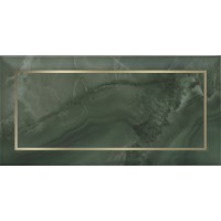Декор Сеттиньяно зелёный глянцевый 9,9x20x0,92