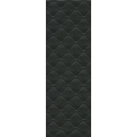 Плитка настенная Синтра 1 структура черный матовый обрезной 40х120 40x120x12
