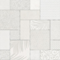 Панно Тассо белый матовый обрезной 60x60x0,9