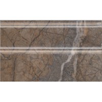 Плинтус Театро коричневый обрезной 25x15x15