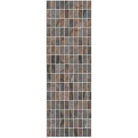 Декор Театро коричневый мозаичный 25x75x9