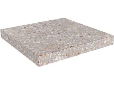 Ступень угловая Терраццо бежевый  33x33x0,9