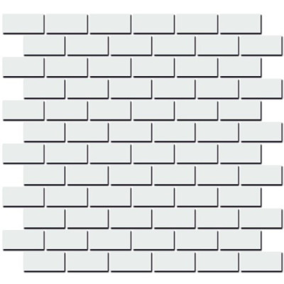 Турнон белый мозаичный матовый 32x30x0,9
