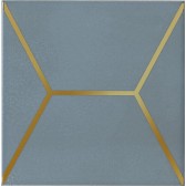 Витраж голубой 15x15x6,9