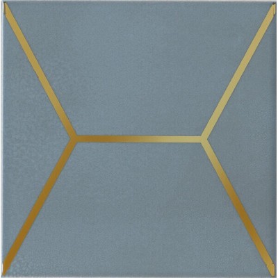 Витраж голубой 15x15x6,9