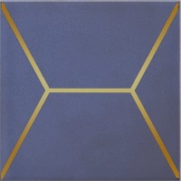 Декор Витраж синий 15x15x6,9