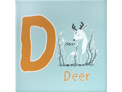 Декор Зоопарк "D" матовый 20x20x6,9
