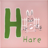 Декор Зоопарк "H" матовый 20x20x6,9