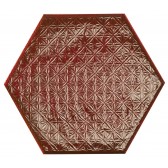 DEC RAIN BORDEAUX HEX 19,8*22,8

