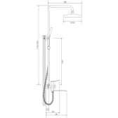 Душевая система BELZ хром (B24812)