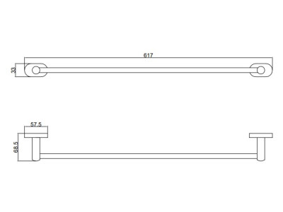 Держатель для полотенец одинарный BELZ (B90001)