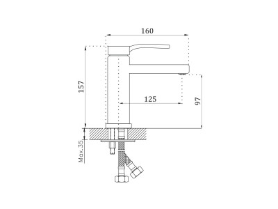 Смеситель для раковины BELZ B612 (B10612)