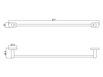Держатель для полотенец одинарный BELZ (B90101)