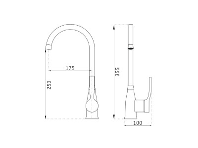 Смеситель для кухни BELZ B612 (B70612)