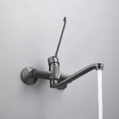 Смеситель для кухни BELZ оружейная сталь (B79019-3)