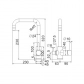 Смеситель для кухни с подключением фильтра BELZ B802-3 (B76802-3)