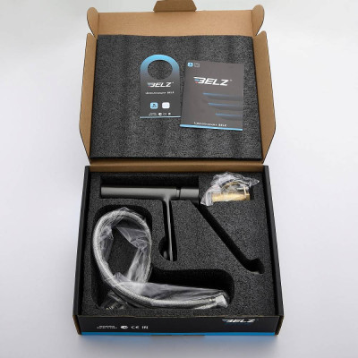 Смеситель для раковины BELZ оружейная сталь (B10019-3)