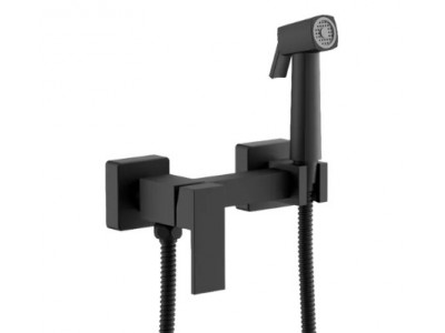 Смеситель BELZ с гигиенической лейкой черный (B55806-7)