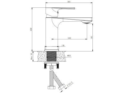 Смеситель для раковины BELZ B679 (B10679)