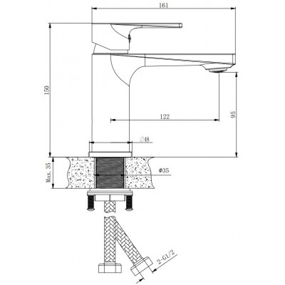 Смеситель для раковины BELZ B679 (B10679)