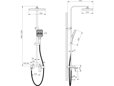 Душевая система BELZ (B24709-3)