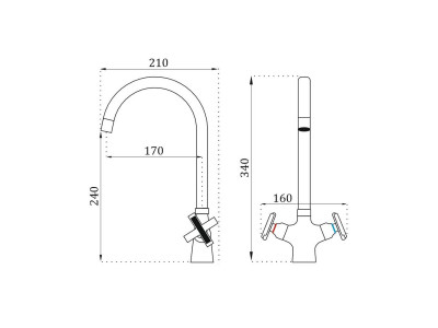 Смеситель для кухни BELZ B832 (B70832)