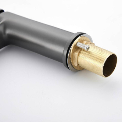 Смеситель для раковины BELZ оружейная сталь (B10019-3)