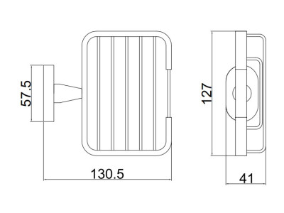 Мыльница металлическая BELZ (B90002-1)