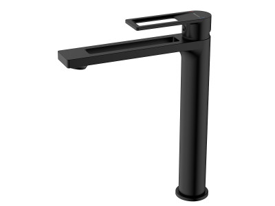 Смеситель DECOROOM DR30 для умывальника высокий монолитный (DR30013)