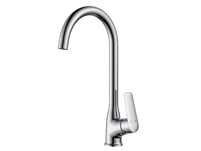 Смеситель DECOROOM DR27 для кухни с высоким поворотным изливом (DR27028)