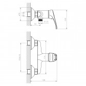 Смеситель для душа DECOROOM DR21 (DR21056)