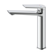 Смеситель DECOROOM DR24 для умывальника высокий монолитный (DR24013)
