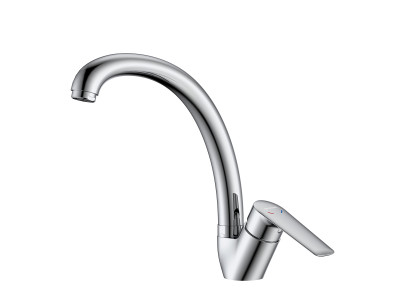 Смеситель DECOROOM DR27 для кухни с высоким поворотным изливом (DR27021)