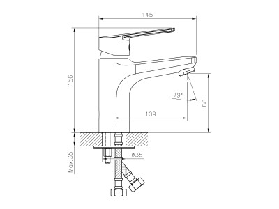 Смеситель для раковины DECOROOM DR22 (DR22011)